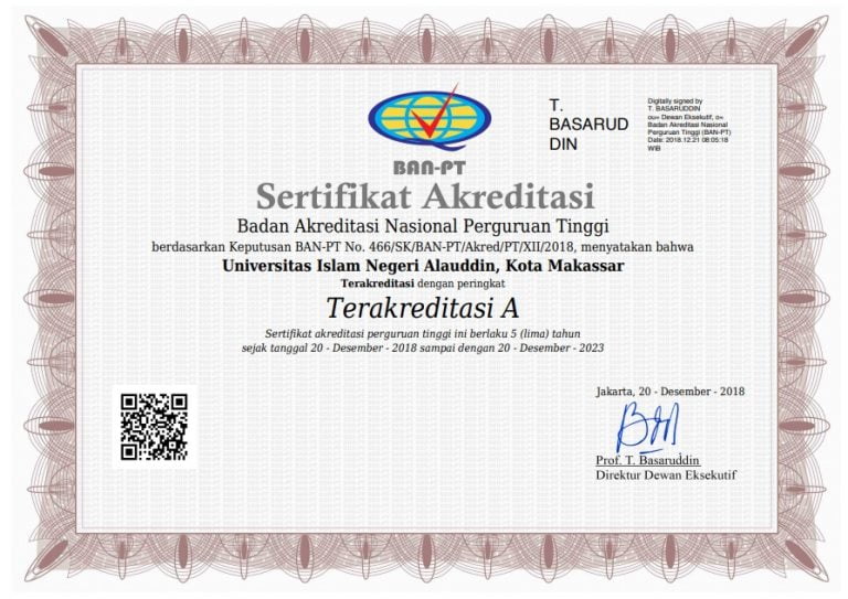 Selamat! UIN Alauddin Makassar Raih Akreditasi A