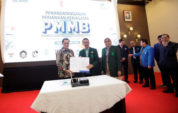 Penandatanganan MoU PT Pelindo IV dengan UIN Alauddin Makassar.[Foto:/Ist.]