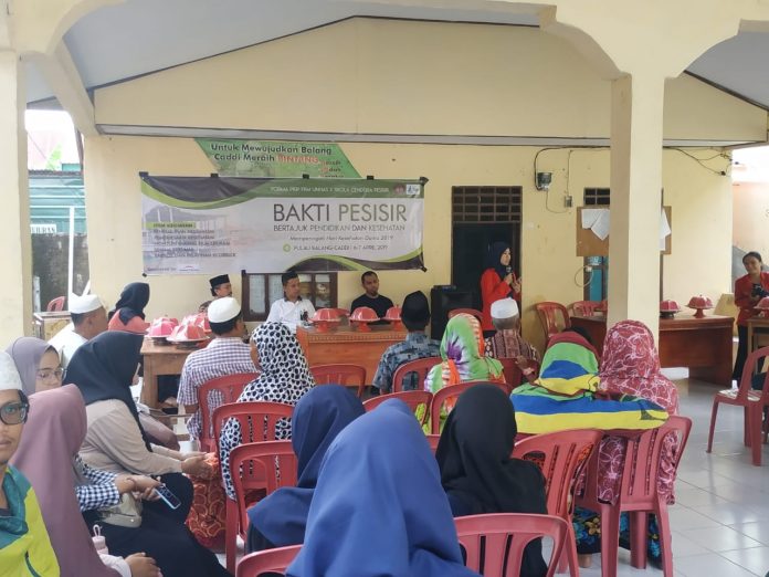 Kegiatan Bakti Pesisir di Pulau Balang Ca'di, Kabupaten Pangkep.[Foto:/Ist.]