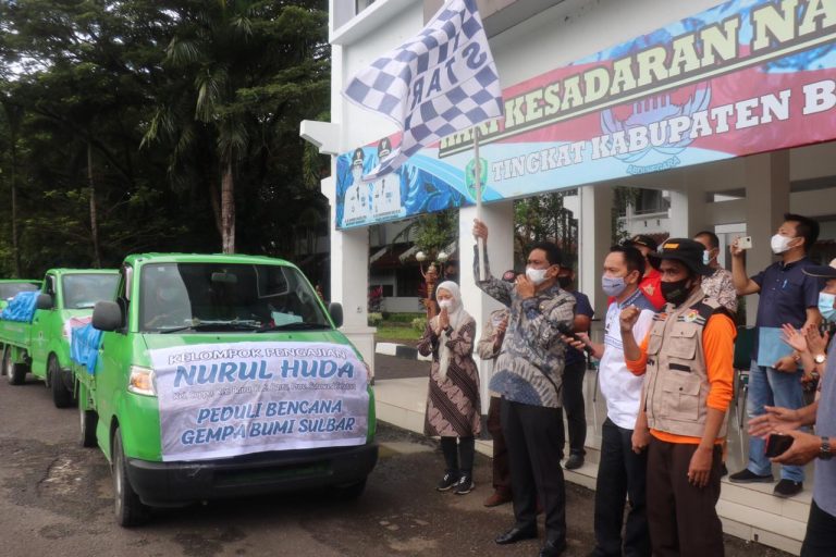 Pelepasan Bantuan Kemanusiaan untuk Sulbar, di Pimpin Langsung Bupati Barru