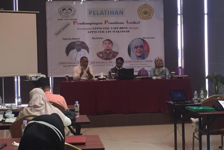 Kolaborasi LPPM STIE LPI Makassar, STIE YAPI Bone Sukses Gelar Pelatihan Ini