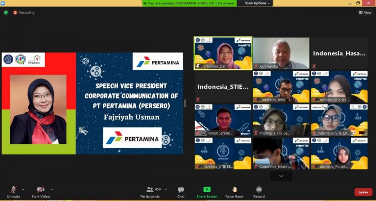 Mahasiswa FKM Unhas Antusias Ikut International Pertamina SPACE UP 3.0 Webinar