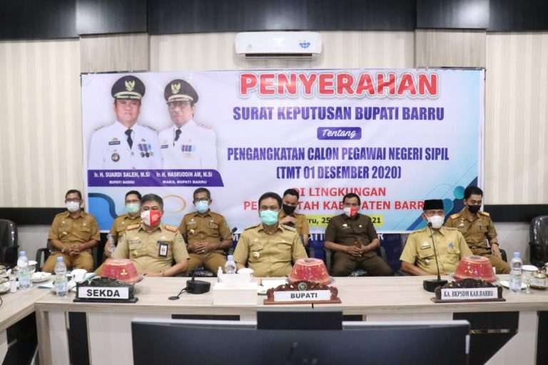 Bupati Barru, Suardi Saleh Amanahkan 165 CPNS Bekerja Melayani Masyarakat