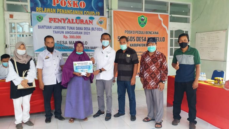 Penyaluran BLT dan Dana Desa di Desa Madello Barru Sukses