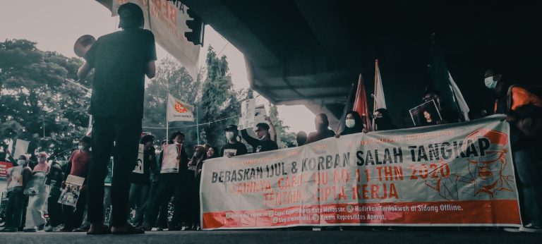 Mengawal Sidang Keputusan Korban Salah Tangkap, FPR Menggelar Aksi Kampanye