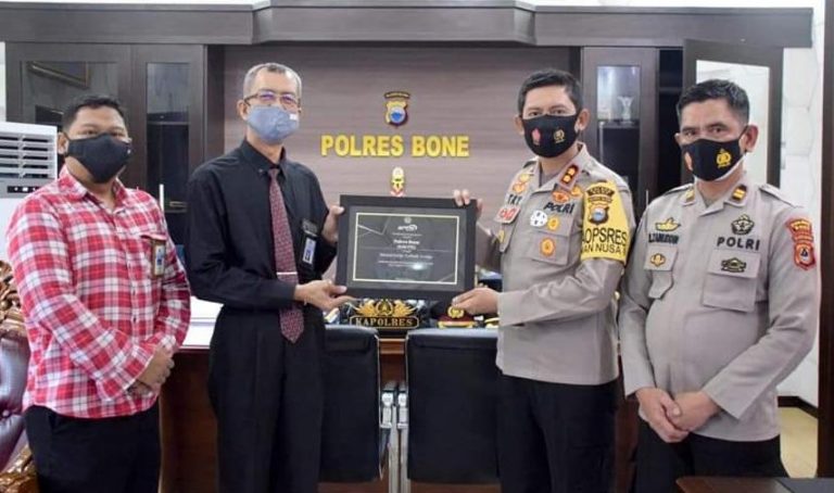 Raih Penghargaan dari KPPN, Kapolres Bone: Semoga Memacu Lebih Baik