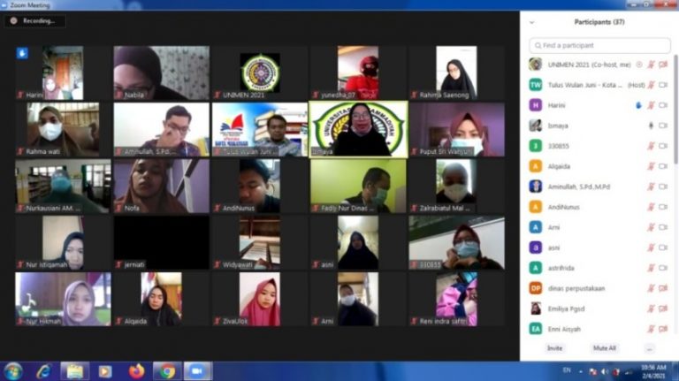 Dinas Perpustakaan Terima Kunjungan Virtual Pertama di Masa Pandemi