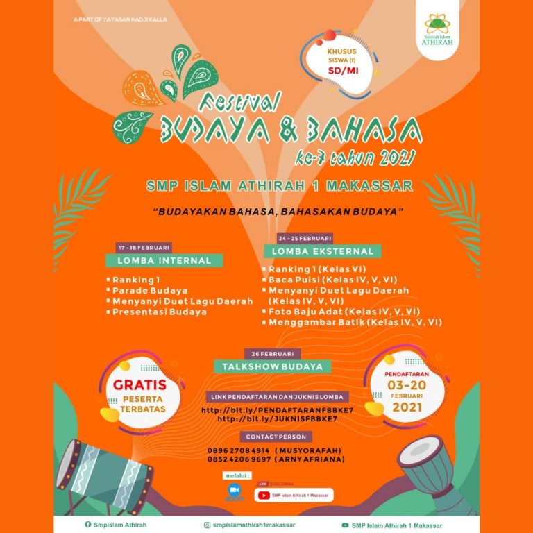 Asah Kreativitas dan Bakat, SMP Islam Athirah 1 Makassar Kembali Gelar FBB