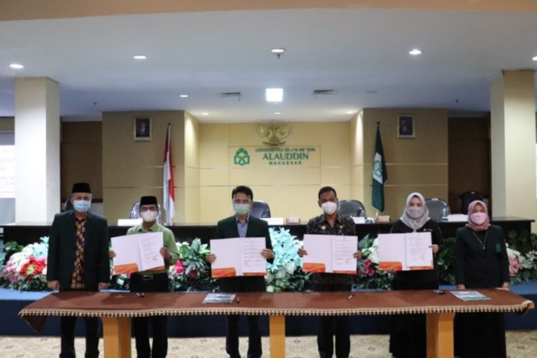 UIN Alauddin Teken MoU dengan Kanwil Kemenag Sulsel, Kanwil Kemenkumham Sulsel dan Bank Mega Syariah
