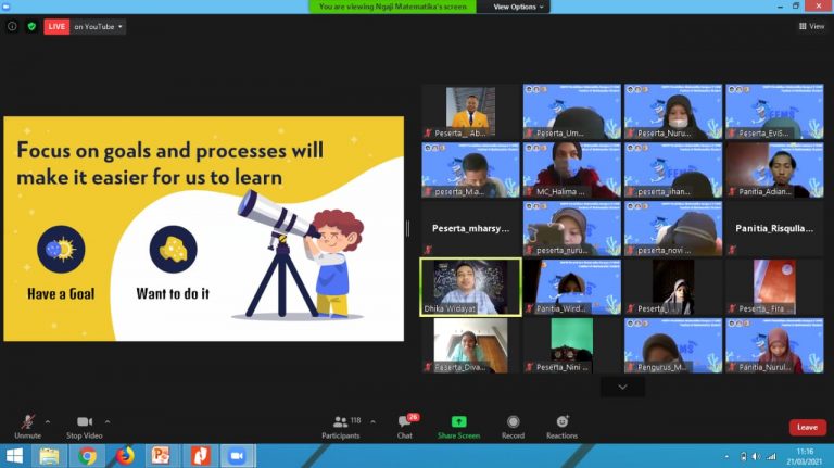 HMPS Pendidikan Matematika Kampus V UNM adakan Pembukaan sekaligus Webinar FEMS 2021