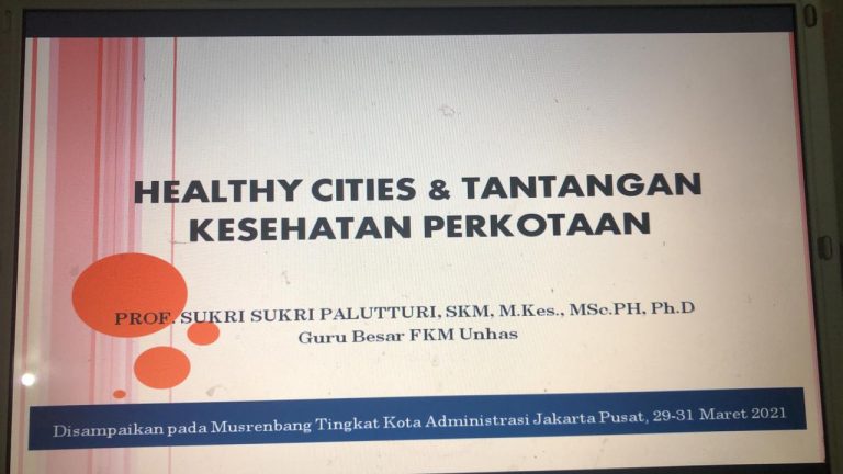 Prof Sukri Palutturi Tawarkan Teori Kue Ulang Tahun Atasi Masalah Perkotaan Jakarta
