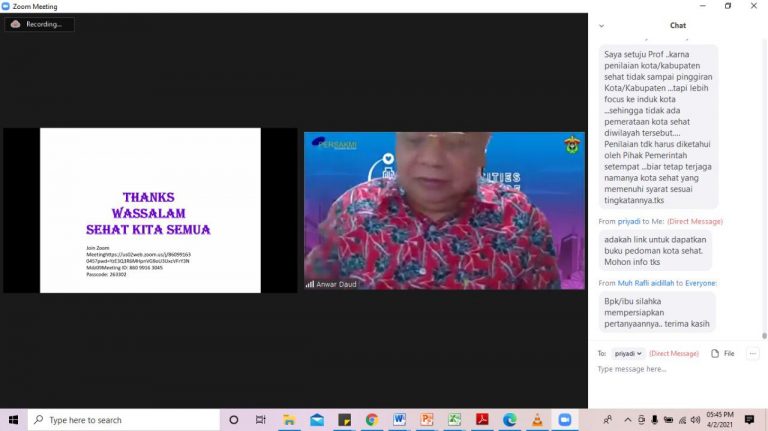 Prof Anwar Bahas Tantangan Kesehatan Perkotaan di Short Course PERSAKMI Sulsel