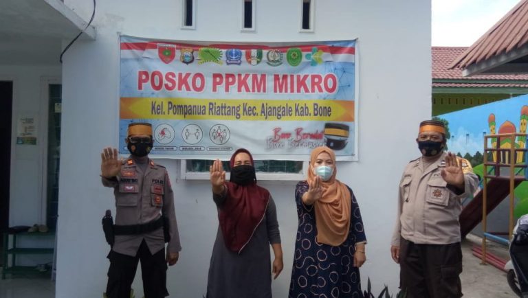 Sambangi Posko PPKM, Wakapolsek Ajangale Ingatkan Soal Tugas Kemanusiaan