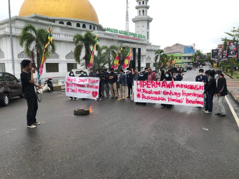 Polsek Wajo Lakukan Pengamanan Pada Penyampaian Aspirasi oleh Himpunan Pelajar Mahasiswa