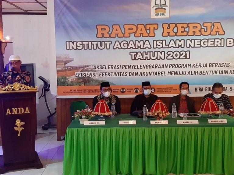 Rektor IAIN Bone Tantang Fakultas Kembangkan Program Gemuk