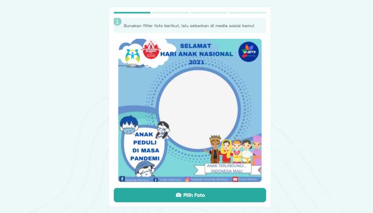 Ini Link Twibbon Ucapan Selamat Hari Anak Nasional 2021
