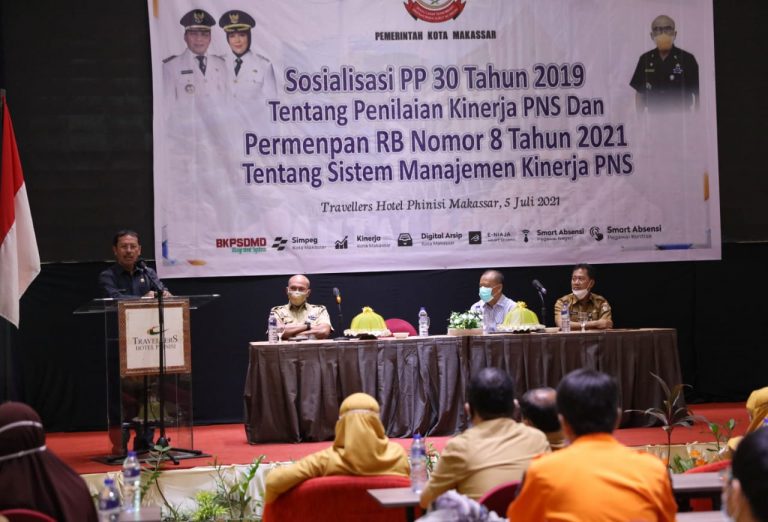 Pemkot Makassar Gelar Sosialisasi PP 30 Tahun 2019, Tentang Penilaian Kinerja PNS