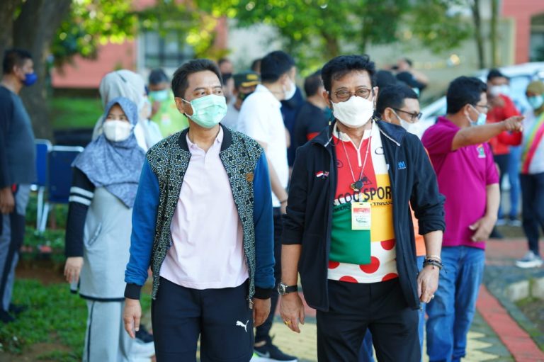 Rektor dan Menteri Pertanian, Joging Bersama di Kampus II UIN Alauddin