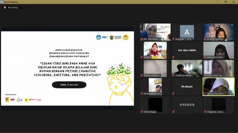 Tim PKM Unhas Gelar Penyuluhan Cegah Stres Pada Anak di Kota Makassar