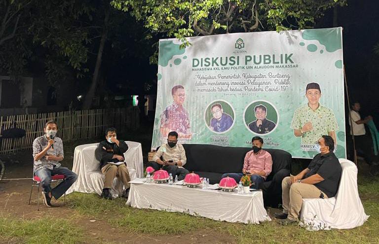 Mahasiswa KKL Ilmu Politik UIN Bahas Inovasi Pelayanan Publik Tahun Kedua Pandemi Covid 19