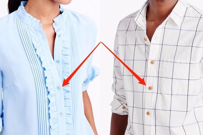 Kancing Baju Laki-laki dan Perempuan Beda Posisi Loh!