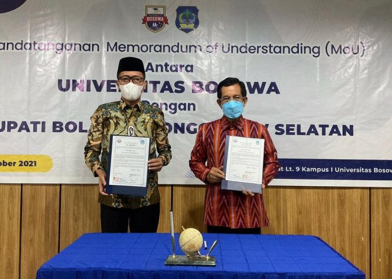 Unibos Teken MoU dengan Pemda Bolaang Mongondow Selatan
