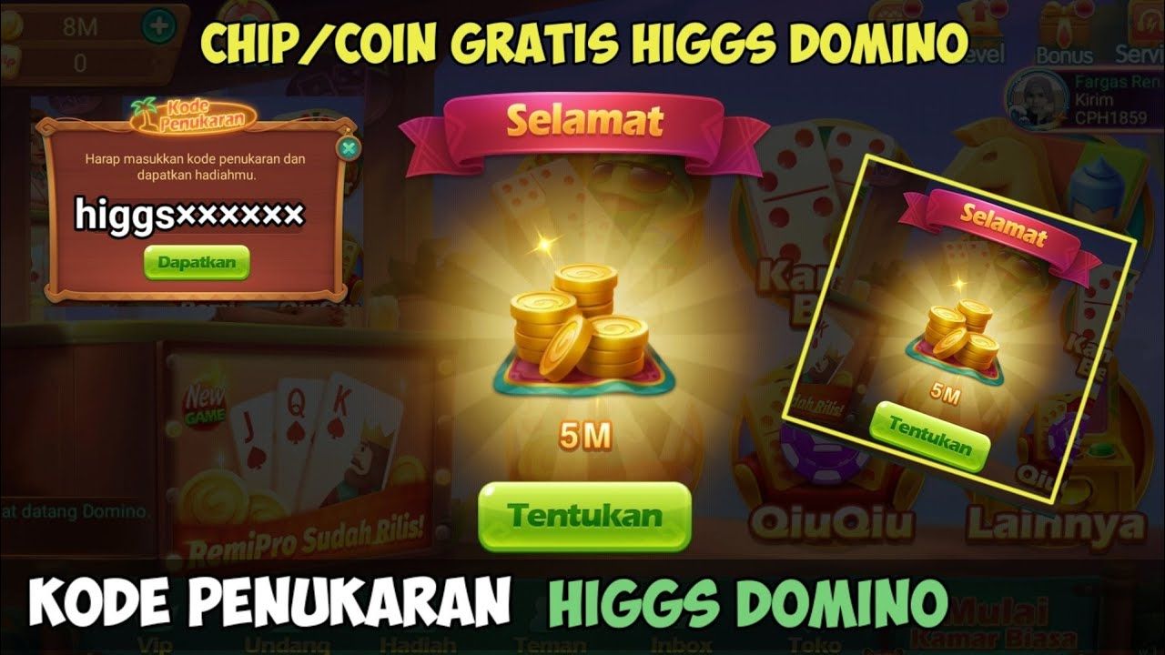 Chip domino gratis hari ini