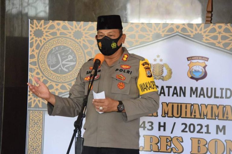 Maulid Nabi, Wakapolres Bone Ajak Personel Teladani Akhlak Rasulullah