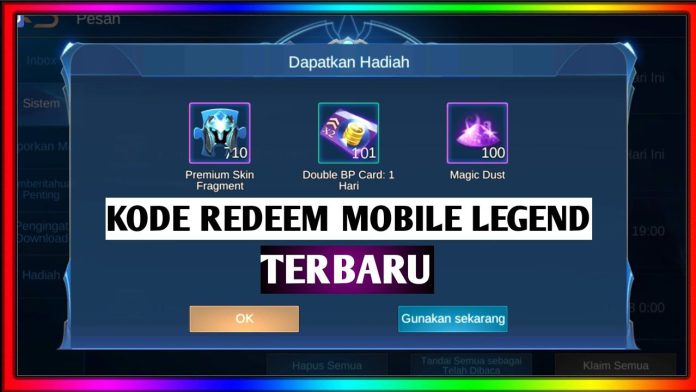 KODE REDEEM Mobile Legends 10 November 2021 ML Update Terbaru