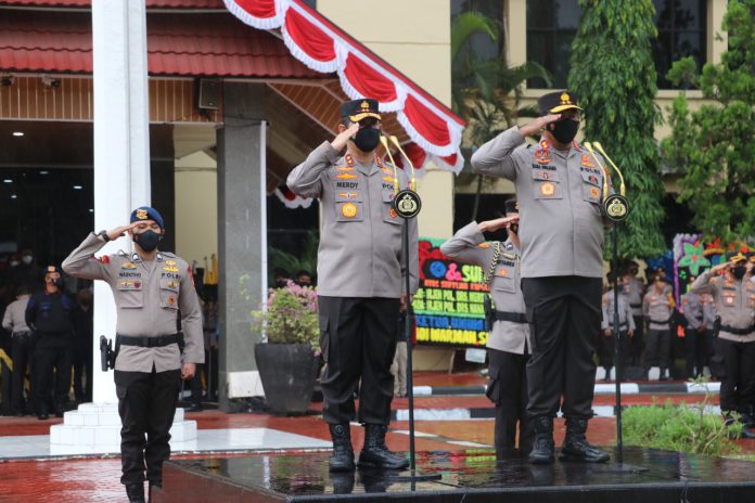 Melihat Penyambutan Kapolda Sulsel Baru Irjen Pol Nana Sudjana