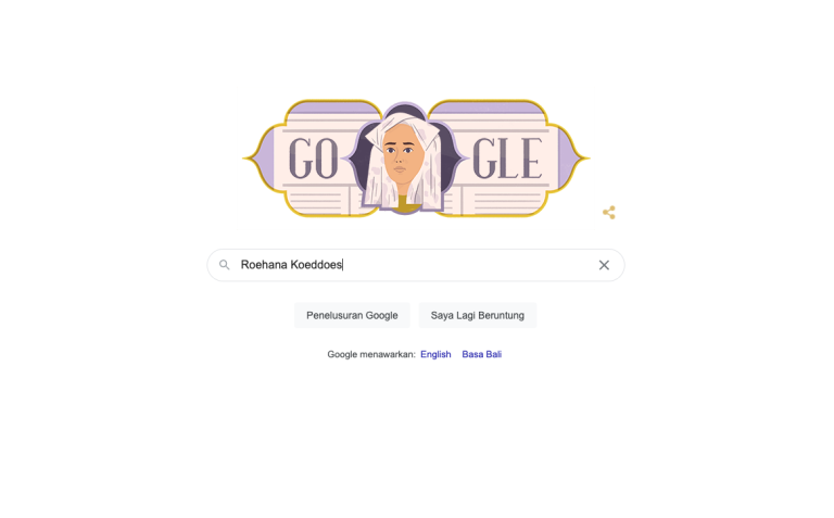 Google Doodle Hari Ini Tampilkan Roehana Koeddoes, Siapakah Beliau?