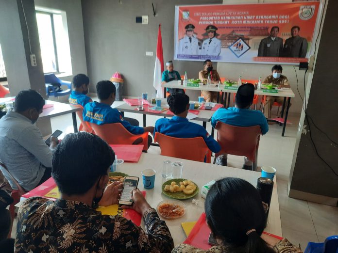Temu Dialog Pemuda Lintas Agama, FKUB Makassar Ajak Jaga Perdamaian