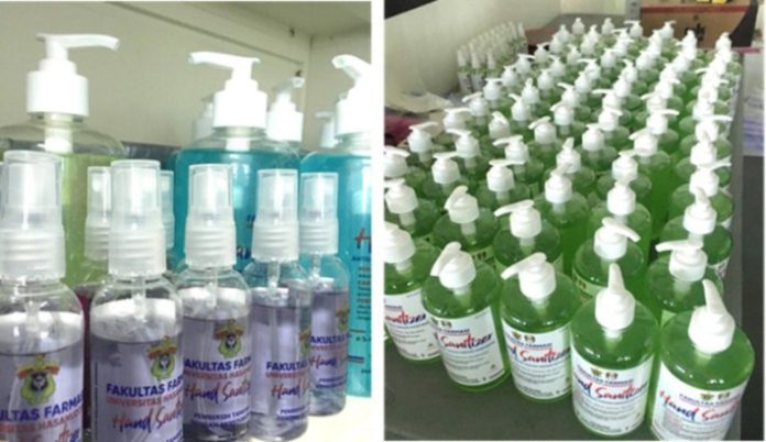 CoE Farmasi Unhas Siap Produksi Hand Sanitizer dan Produk Higiene Berkualitas