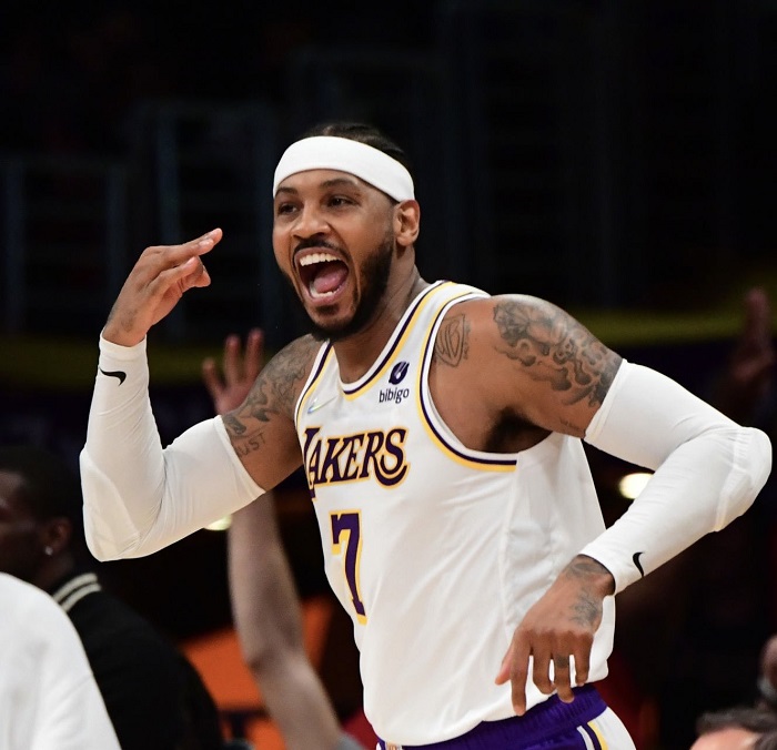 Carmelo Anthony Mencetak 29 Angka Dalam Kemenangan Lakers, Memiliki Lemparan Tiga Angka Terbanyak Ketiga di NBA Musim Ini