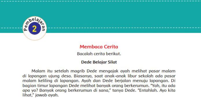 Kunci Jawaban Tema 4 Kelas 5 Kegiatan Berbasis Proyek dan Literasi: Pembelajaran 2, Menggambar Cerita Dedek Belajar Silat Halaman 134,135