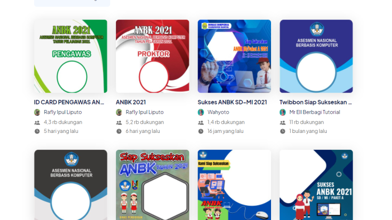 Download 12 link Twibbon ANBK 2021, Biar Makin Semangat