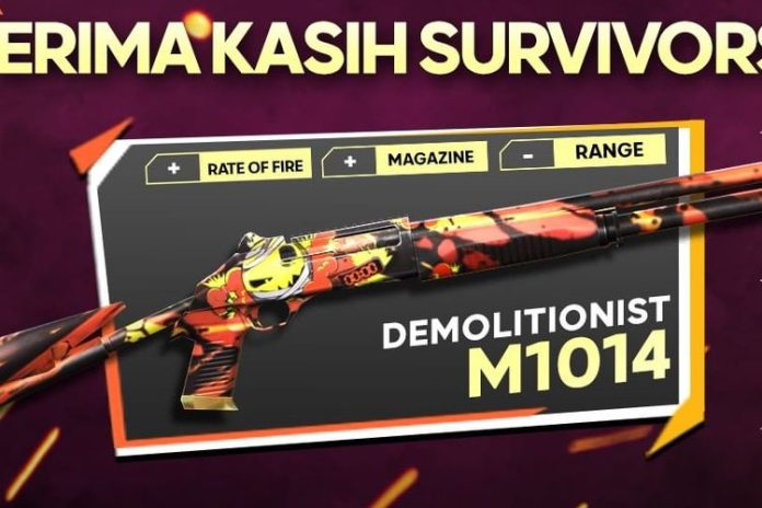 UPDATE! Kode Redeem FF 13 Desember 2021, M1014-Demolitionist NEW Menantimu!