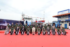 Menhan Prabowo Luncurkan Kapal Cepat Rudal (KCR) - 5 Buatan Indonesia