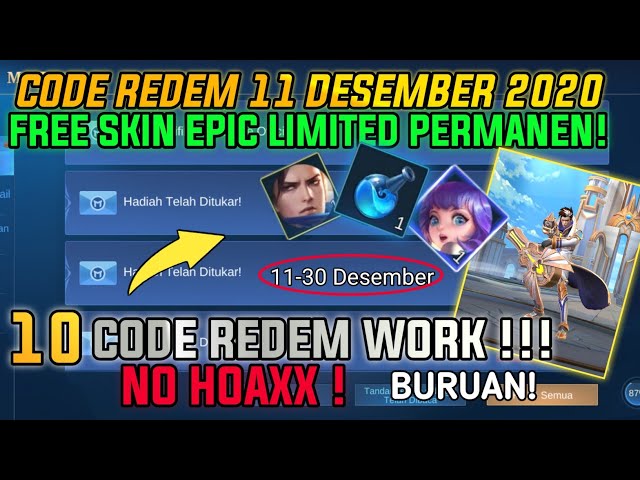 UPDATE! Kode Redeem ML 17 Desember 2021, Klaim Skin Limited Segera!