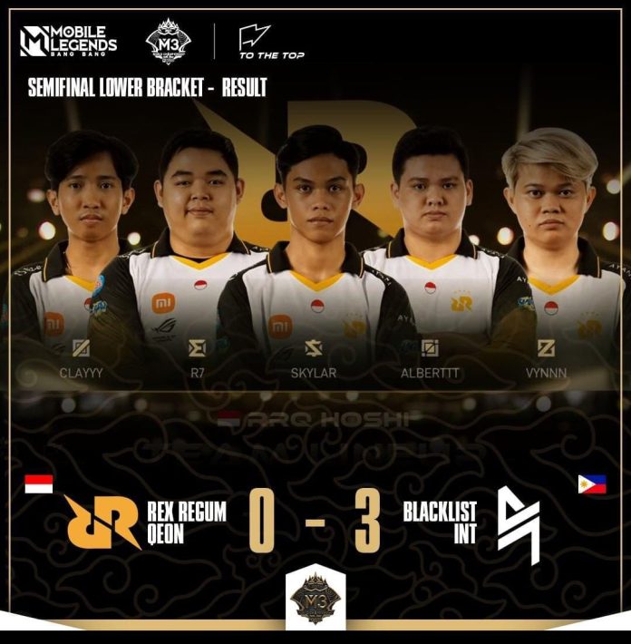 RRQ Gugur di M3 World Championship, Blacklist Menang 3-0