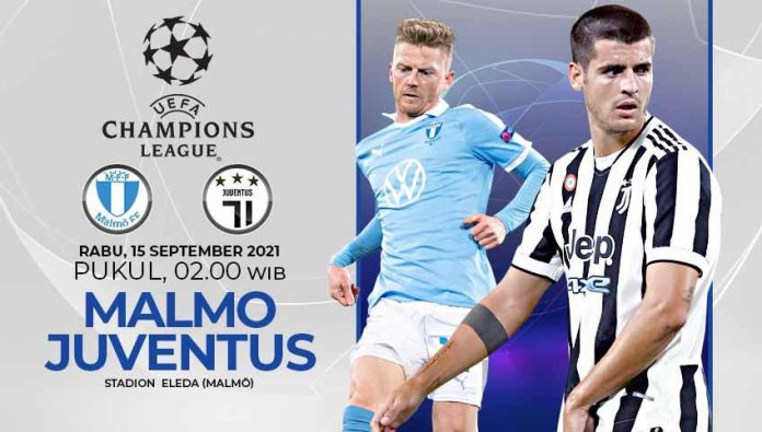 Link Live Streaming Juventus Vs Malmo Lengkap dengan Prediksi dan Head to Head