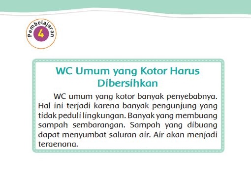 Kunci Jawaban Tema 4 Kelas 2 Subtema 4 Hidup Bersih dan Sehat, Pembelajaran 4 Halaman 180, 181, 182, dan 185