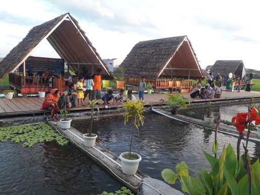 Desa Je'netallasa Punya Spot Wisata Baru Berupa Saung dan Kolam Ikan