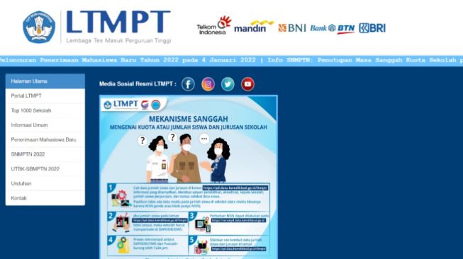 Panduan dan Jadwal Simpan Akun Permanen LTMPT buat Daftar SNPTN 2022