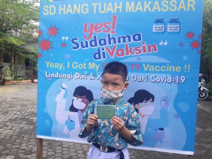 SD Hang Tuah Makassar Adakan Vaksinasi Covid-19