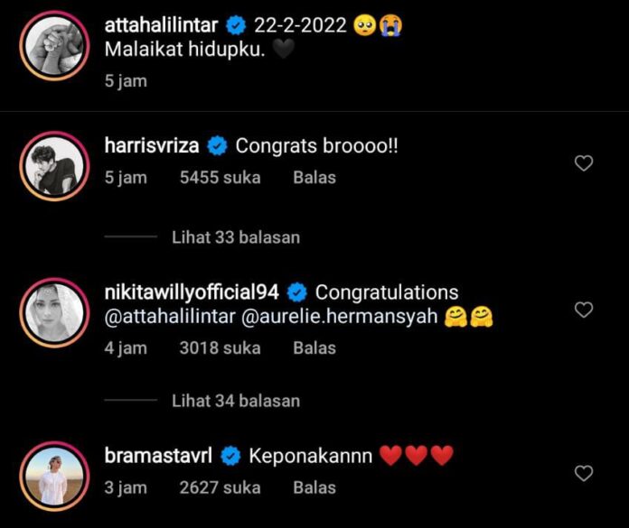 Aurel Hermansyah Lahirkan Anak Pertama, Instagram Atta Banjir Ucapan Selamat