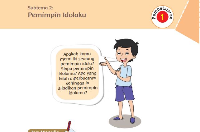 Kunci Jawaban Tema 7 Kelas 6, Subtema 2 Pemimpin Idolaku, Pembelajaran 1 Halaman 53, 54, 58, dan 59