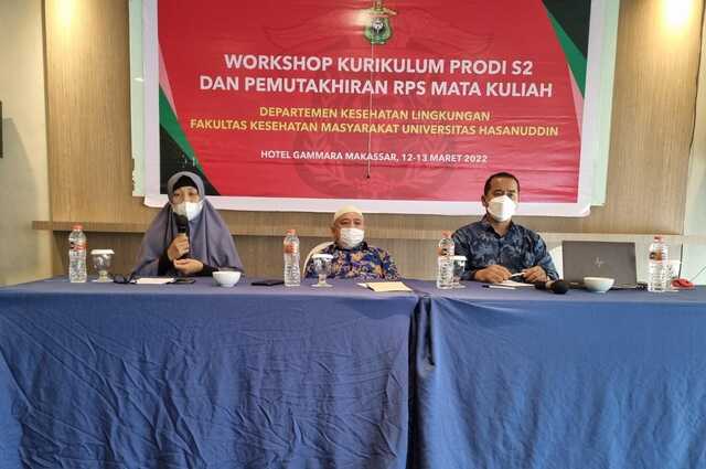 Workshop Kurikulum Prodi S2 Departemen Kesling FKM Unhas Hadirkan Pakar-pakar Nasional