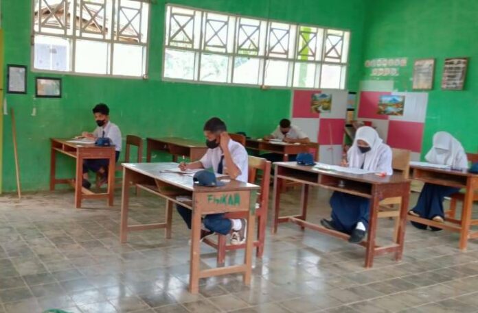 MTs Tanah Gunung Gelar Ujian Sekolah, Begini Situasinya