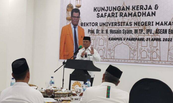 Rektor UNM Kunjungan Kerja dan Safari Ramadhan di Kampus V UNM di Kota Parepare